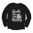 Books Are My Therapy Book Lover Coffee Books Flowers Bookish Youth Long Sleeve Tee Books Are My Therapy Book Lover Coffee Books Flowers Bookish Youth Long Sleeve Tee