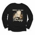 Books Are My Therapy Cozy Reading Chair Artwork Youth Long Sleeve Tee Books Are My Therapy Cozy Reading Chair Artwork Youth Long Sleeve Tee