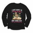 Books And My Savannah Cat Owner Savannah Cat Lover Youth Long Sleeve Tee