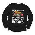 Bookworm Art For Men Women Book Reading Lover Bookish Youth Long Sleeve Tee
