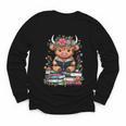 Bookworm Cute Baby Highland Cow Reading Book Youth Long Sleeve Tee Bookworm Cute Baby Highland Cow Reading Book Youth Long Sleeve Tee