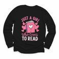 Bookworm Just A Girl Who Loves To Read Youth Long Sleeve Tee