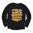 Bookworm This Is My Reading Pajama Book And Pajama Youth Long Sleeve Tee