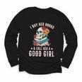 I Buy Her Books Call Her A Good Girl Book Lover Skull Youth Long Sleeve Tee I Buy Her Books Call Her A Good Girl Book Lover Skull Youth Long Sleeve Tee