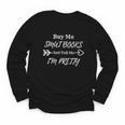 BUY ME SMUT BOOKS AND TELL ME I'M PRETTY Youth Long Sleeve Tee BUY ME SMUT BOOKS AND TELL ME I'M PRETTY Youth Long Sleeve Tee