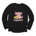 Caffelotl Cute Axolotl Pun Coffee Book Lover Kawaii Humor Youth Long Sleeve Tee Caffelotl Cute Axolotl Pun Coffee Book Lover Kawaii Humor Youth Long Sleeve Tee