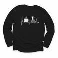 Cat Book Coffee Lover Heartbeat Cat Lover Book Lover Youth Long Sleeve Tee