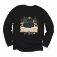 Cat On Open Book Mushrooms Ferns Dark Academia Youth Long Sleeve Tee Cat On Open Book Mushrooms Ferns Dark Academia Youth Long Sleeve Tee