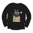 Cat Reading Book Youth Long Sleeve Tee