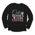 Cats Books And Coffee Youth Long Sleeve Tee