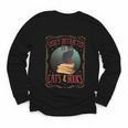Cats And Books Lover Reading Literary Feline Humor Youth Long Sleeve Tee