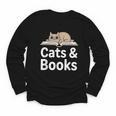 Cats And Books Youth Long Sleeve Tee Cats And Books Youth Long Sleeve Tee