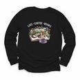 Cats Coffee Books Youth Long Sleeve Tee