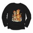 Cats Reading Books Christmas Tree Youth Long Sleeve Tee