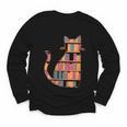 Cats Reading Books Librarian Library Readers Youth Long Sleeve Tee