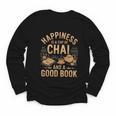 Chai And A Good Book Lover Reading Chai Tea Chai Latte Youth Long Sleeve Tee Chai And A Good Book Lover Reading Chai Tea Chai Latte Youth Long Sleeve Tee