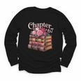 Chapter 67 Floral Book Stack Youth Long Sleeve Tee