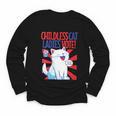 Childless Cat Ladies Vote Kamala Harris Cute Comic Book Cat Youth Long Sleeve Tee