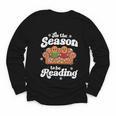Christmas Book Lover Gingerbread Library Reading Bookaholic Youth Long Sleeve Tee