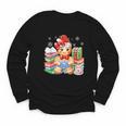 Christmas Gingerbread Man Reading Book Snowflake Teacher Youth Long Sleeve Tee Christmas Gingerbread Man Reading Book Snowflake Teacher Youth Long Sleeve Tee