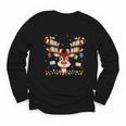 Christmas Librarian Reindeer Matching Book Lover Youth Long Sleeve Tee