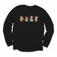 Christmas Library Gingerbread Man Books Lover Bookish Youth Long Sleeve Tee