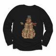 Christmas Snowman Made Of Books Holiday Reading Xmas Youth Long Sleeve Tee Christmas Snowman Made Of Books Holiday Reading Xmas Youth Long Sleeve Tee