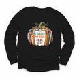 I Closed My Book To Be Here Fall Pumpkin Youth Long Sleeve Tee
