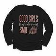 Coffee And Smut Good Girls Read Smutty Book Merch For Women Youth Long Sleeve Tee Coffee And Smut Good Girls Read Smutty Book Merch For Women Youth Long Sleeve Tee