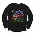 Color Our World Summer Reading 2025 Boho Wildflower Book Youth Long Sleeve Tee