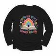 Color Our World Summer Reading 2025 Rainbow Art Book Youth Long Sleeve Tee Color Our World Summer Reading 2025 Rainbow Art Book Youth Long Sleeve Tee