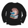 Cool Hedgehog Book Nerd Readers Youth Long Sleeve Tee