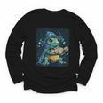 Cool Magical Book With Wizard Turtle For Adults And Kids Youth Long Sleeve Tee Cool Magical Book With Wizard Turtle For Adults And Kids Youth Long Sleeve Tee