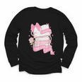 Coquette Reading Book Lover Pink Bow Bookish Mom & Daughter Youth Long Sleeve Tee Coquette Reading Book Lover Pink Bow Bookish Mom & Daughter Youth Long Sleeve Tee