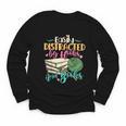 Crochet And Reading Crocheter Bookish Crocheting Book Lover Youth Long Sleeve Tee