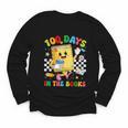 Cute 100 Days In The Books Groovy Boy Girl Teacher Youth Long Sleeve Tee