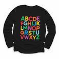 Cute ABCs Shirt Alphabet Colorful Letters Reading Books Kids Youth Long Sleeve Tee