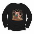 Cute Axolotl Reading Books Cozy Bookworm Youth Long Sleeve Tee Cute Axolotl Reading Books Cozy Bookworm Youth Long Sleeve Tee