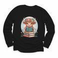 Cute Baby Highland Cow Reading Book Bookworm For Men Women Youth Long Sleeve Tee Cute Baby Highland Cow Reading Book Bookworm For Men Women Youth Long Sleeve Tee