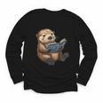 Cute Book Sea Otter Youth Long Sleeve Tee Cute Book Sea Otter Youth Long Sleeve Tee