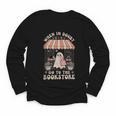 Cute Bookstore Ghost Retro Women Book Lovers Youth Long Sleeve Tee