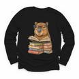 Cute Capybara Reading Books Animal Capybara Bookworms Youth Long Sleeve Tee Cute Capybara Reading Books Animal Capybara Bookworms Youth Long Sleeve Tee