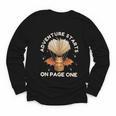 Cute Dragon Book Hot Air Balloon Adventure Fantasy Reading Youth Long Sleeve Tee Cute Dragon Book Hot Air Balloon Adventure Fantasy Reading Youth Long Sleeve Tee