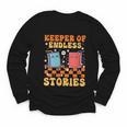 Cute Librarian Library Book Lover Keeper Of Endless Stories Youth Long Sleeve Tee