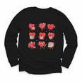Cute Reading Hearts Valentine Day Book Lover Teacher Student Youth Long Sleeve Tee Cute Reading Hearts Valentine Day Book Lover Teacher Student Youth Long Sleeve Tee