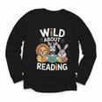 Cute Wildlife Zoo Animals For Book Reader Bookworms Youth Long Sleeve Tee