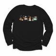 Dachshund Book Lover Reading Wiener Dog 100 Days Of School Youth Long Sleeve Tee
