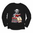 Dalmatian Reading Books Matching Bookworm Readers Librarian Youth Long Sleeve Tee