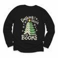 Dashing Through The Books Christmas Book Lovers Men Women Youth Long Sleeve Tee Dashing Through The Books Christmas Book Lovers Men Women Youth Long Sleeve Tee