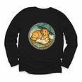 Dog Reading Book Rain Cozy Umbrella Cute Art Men Youth Long Sleeve Tee Dog Reading Book Rain Cozy Umbrella Cute Art Men Youth Long Sleeve Tee